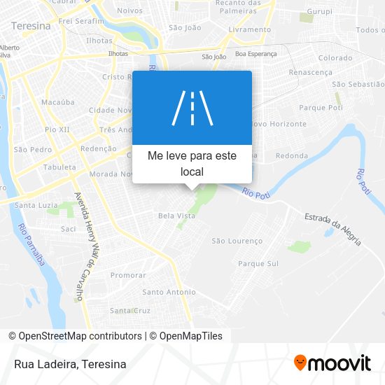 Rua Ladeira mapa