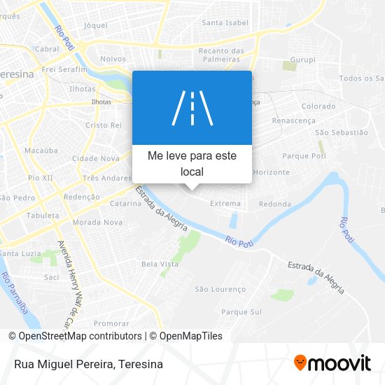 Rua Miguel Pereira mapa