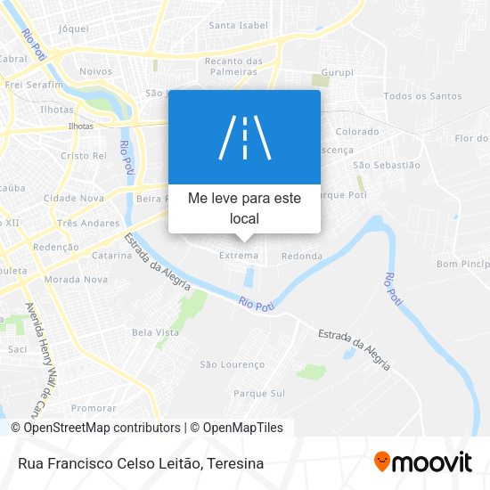 Rua Francisco Celso Leitão mapa