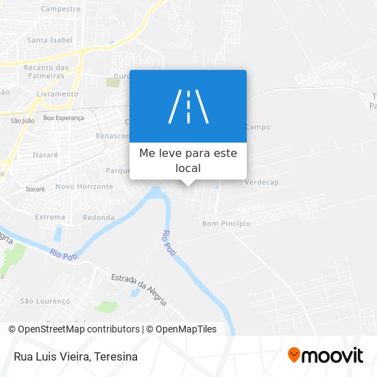 Rua Luis Vieira mapa