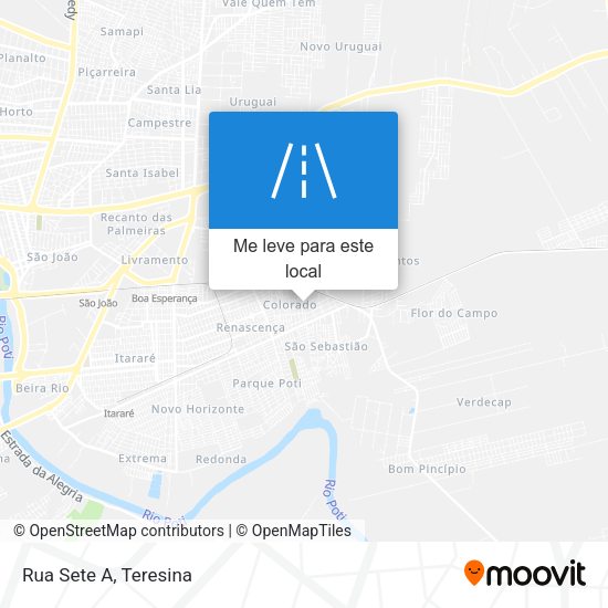 Rua Sete A mapa