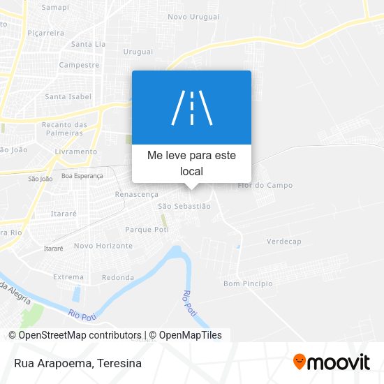 Rua Arapoema mapa
