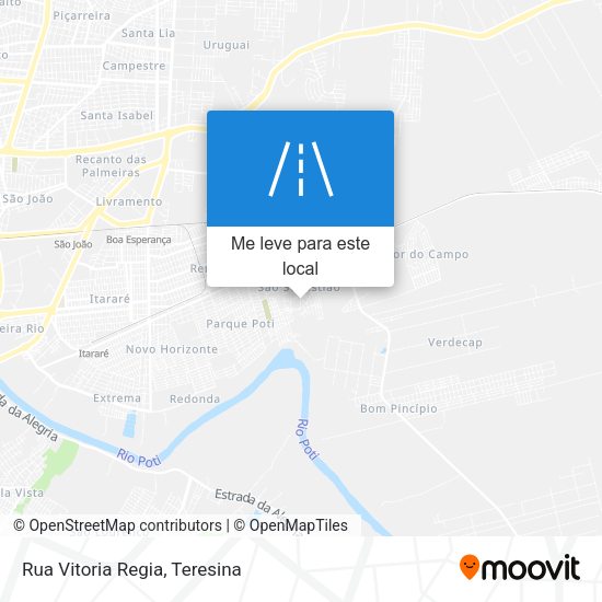 Rua Vitoria Regia mapa