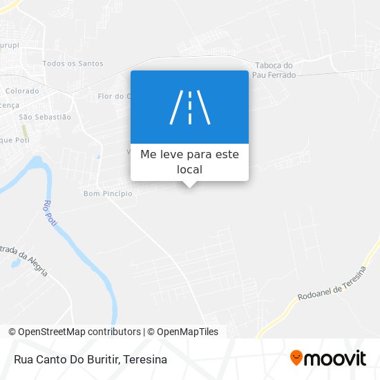 Rua Canto Do Buritir mapa