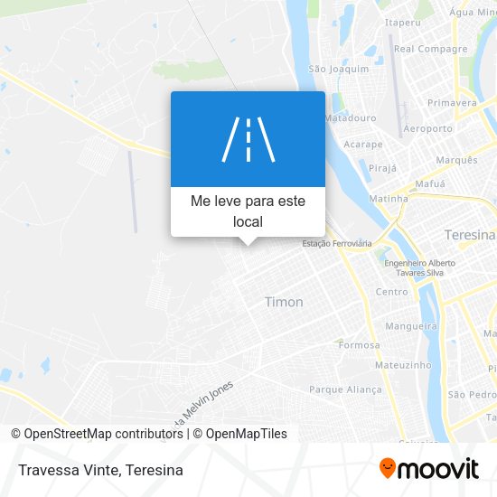 Travessa Vinte mapa