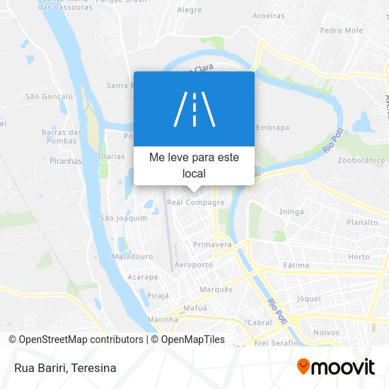 Rua Bariri mapa