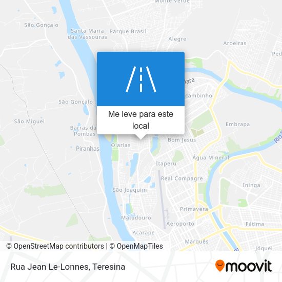 Rua Jean Le-Lonnes mapa