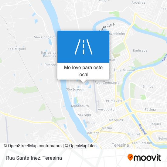 Rua Santa Inez mapa
