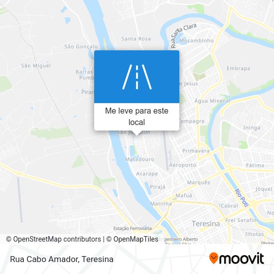 Rua Cabo Amador mapa