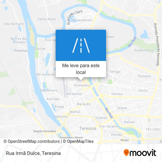 Rua Irmã Dulce mapa