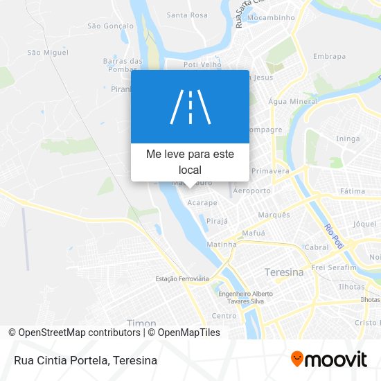 Rua Cintia Portela mapa