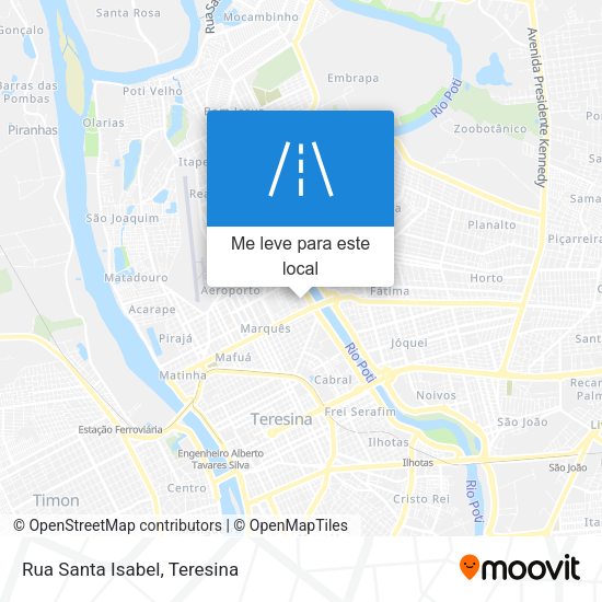 Rua Santa Isabel mapa