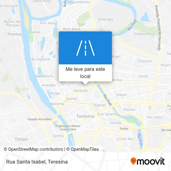 Rua Santa Isabel mapa