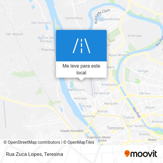 Rua Zuca Lopes mapa
