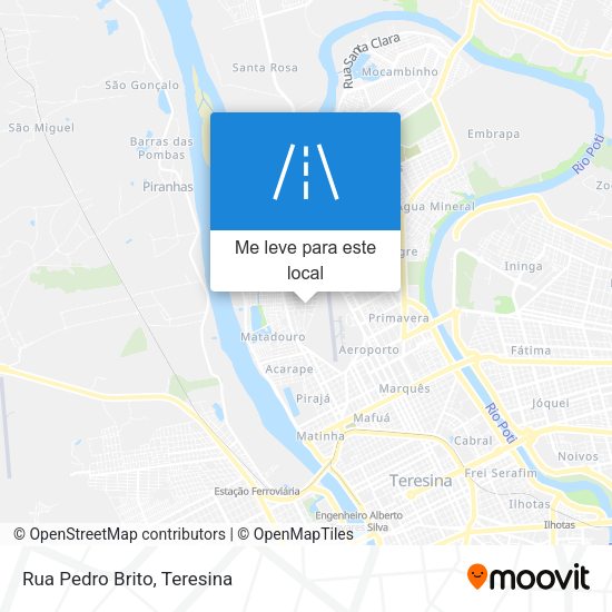 Rua Pedro Brito mapa