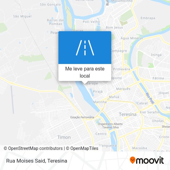 Rua Moises Said mapa