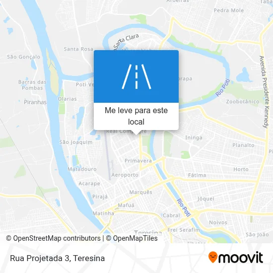 Rua Projetada 3 mapa