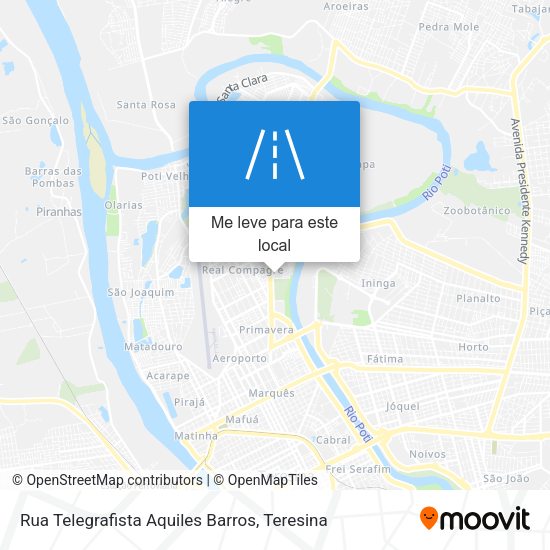 Rua Telegrafista Aquiles Barros mapa