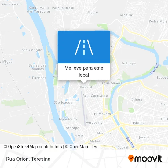 Rua Orion mapa