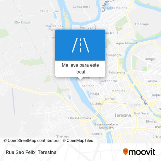 Rua Sao Felix mapa
