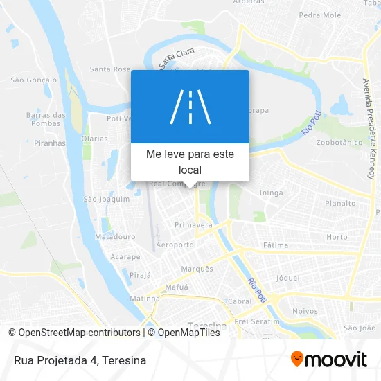 Rua Projetada 4 mapa