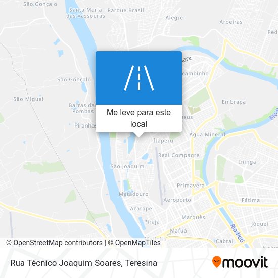 Rua Técnico Joaquim Soares mapa