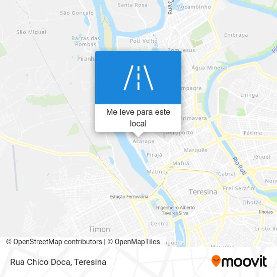 Rua Chico Doca mapa