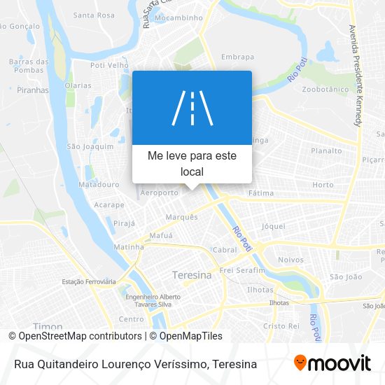 Rua Quitandeiro Lourenço Veríssimo mapa