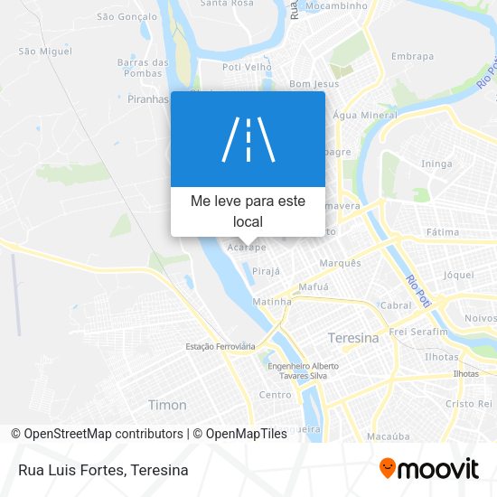 Rua Luis Fortes mapa