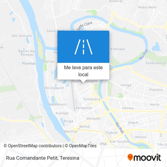 Rua Comandante Petit mapa