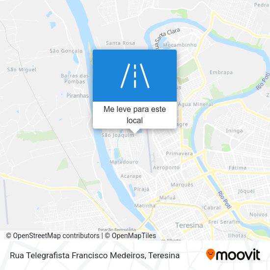 Rua Telegrafista Francisco Medeiros mapa