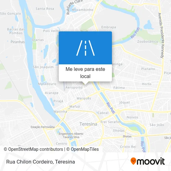 Rua Chilon Cordeiro mapa