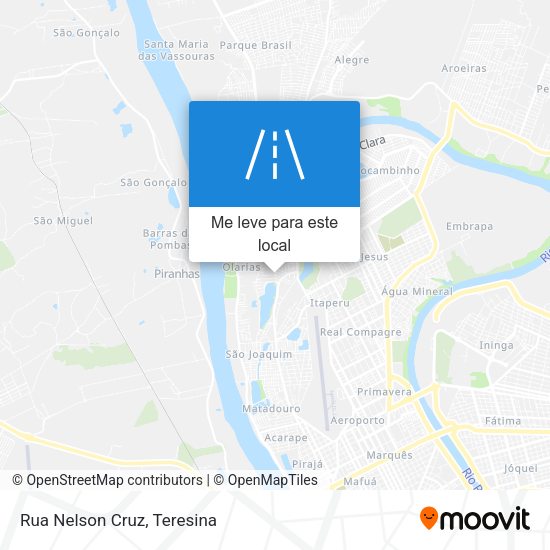 Rua Nelson Cruz mapa