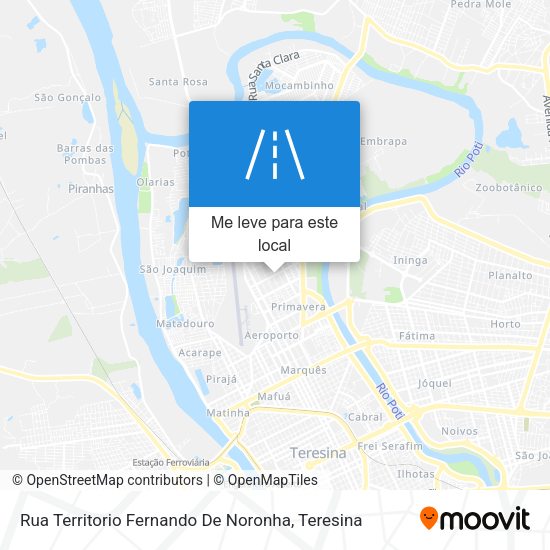 Rua Territorio Fernando De Noronha mapa