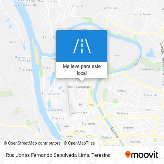 Rua Jonas Fernando Sepulveda Lima mapa