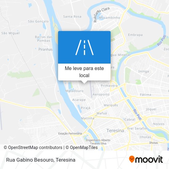 Rua Gabino Besouro mapa