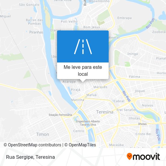 Rua Sergipe mapa