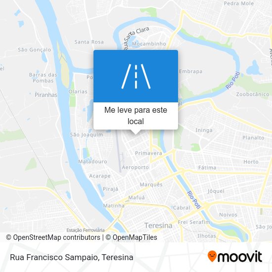Rua Francisco Sampaio mapa