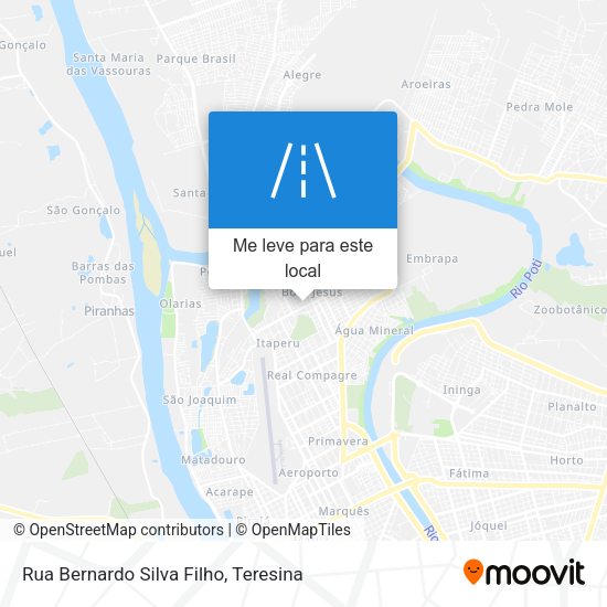 Rua Bernardo Silva Filho mapa