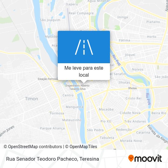 Rua Senador Teodoro Pacheco mapa