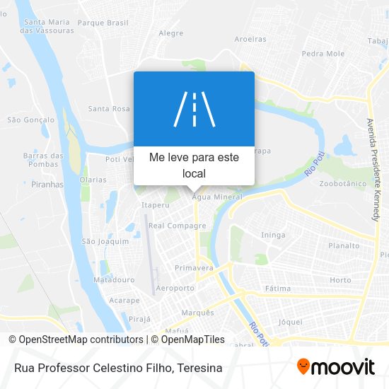 Rua Professor Celestino Filho mapa