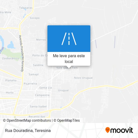 Rua Douradina mapa