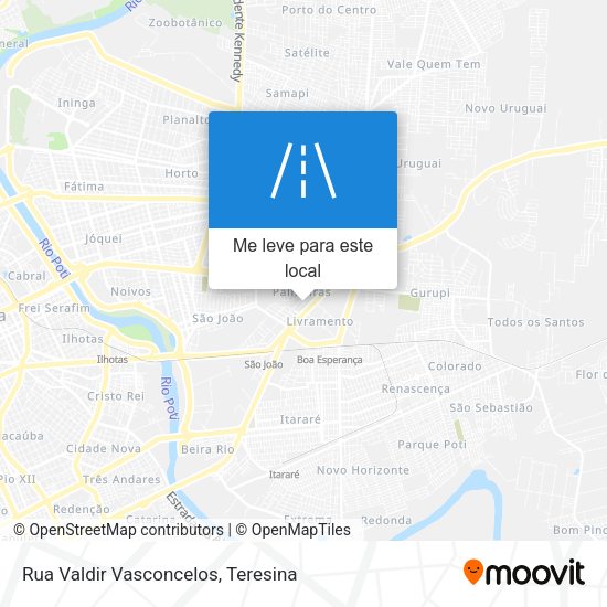 Rua Valdir Vasconcelos mapa