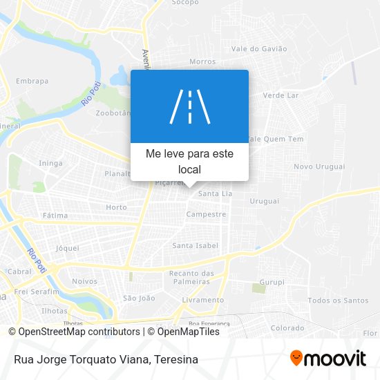 Rua Jorge Torquato Viana mapa