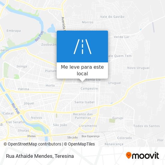 Rua Athaide Mendes mapa