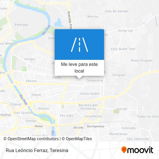 Rua Leôncio Ferraz mapa