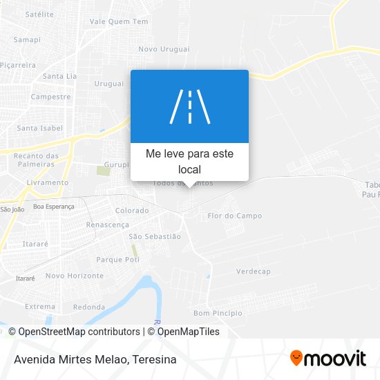 Avenida Mirtes Melao mapa