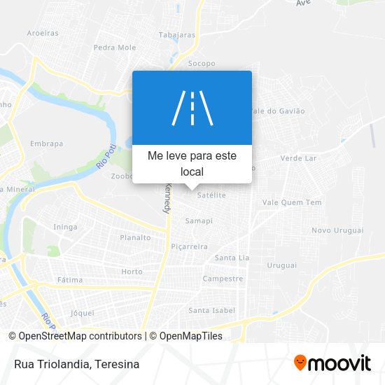 Rua Triolandia mapa