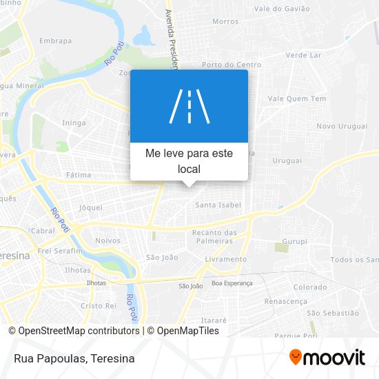Rua Papoulas mapa
