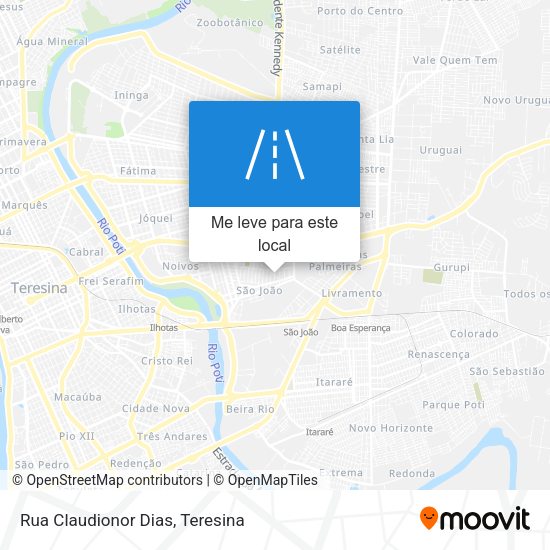 Rua Claudionor Dias mapa